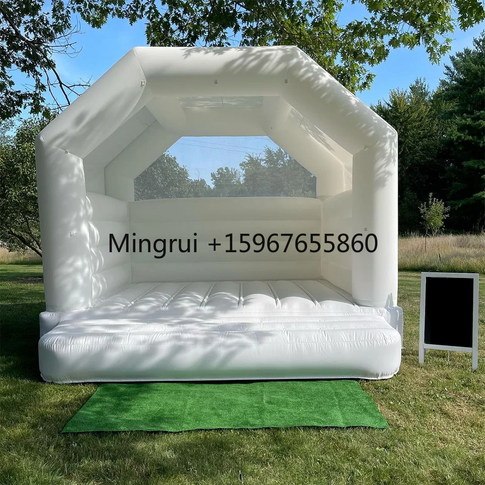 Commercial birthday party outdoor event child Bouncer Jumping Bouncy house Jumper Pvc White Inflatable Wedding Bounce House