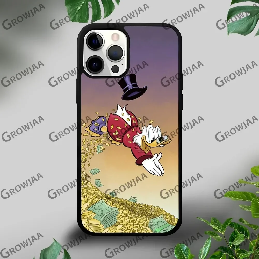 Scrooge McDuck Phone Case For iPhone 16 15 14 13 12 11 Pro Xs Max Mini Plus Celulares Hard Funda