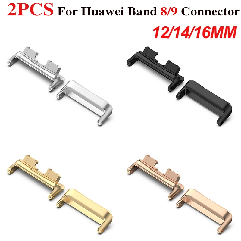 1Pair Adapter For Huawei Band 9 8 Watchband Strap Connector Bracelet 316L Stainless Steel Band8 Band9 Replacement Accessories