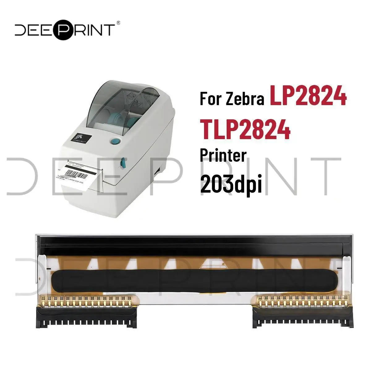 G105910-102 203DPI Thermal Printhead for Zebra LP2824 TLP2824 Barcode Label Printer Print Head | 3-Month Warranty