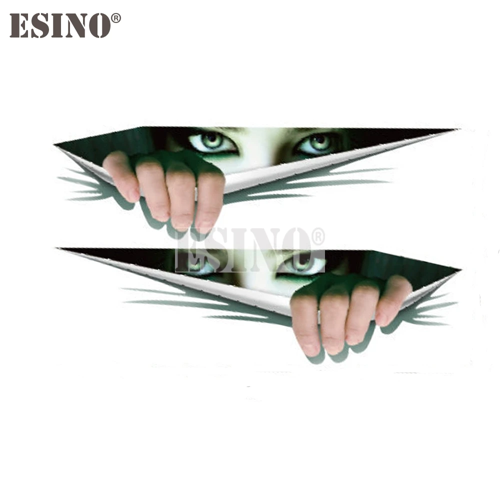 

2 x Car Styling Cat Peeping Ghost Eye PVC Adhesive Vinyl Car Body Rearview Mirror Cover Decals Decorative Accessories
