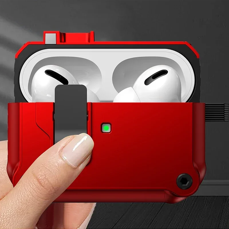 Công Tắc Dành Cho Tai Nghe Airpods Pro Ốp Lưng TPU Tính Bảo Vệ Rung 3 2 Ốp Lưng Phụ Kiện Quấn Dây Tai Nghe Có Móc Treo