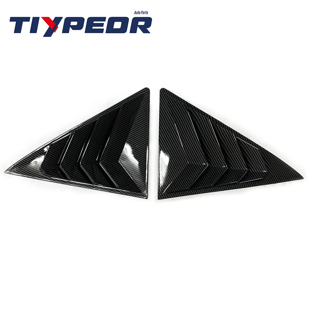 Car Side Rear Window Louver 2 PCS For Toyota Camry 2012 - 2017 Shutter Cover Trim Gloss Air Outlet Shutter 2015 2016 2013 2014