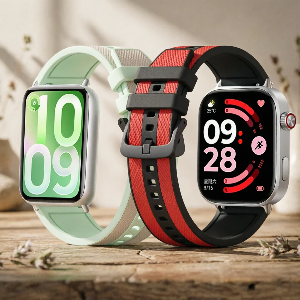 Sport Silicone Strap for Redmi Watch 6 5 4 Two-tone Breathable Adjustable Wristband for Xiaomi Mi Band 10Pro 9 8Pro Accessories