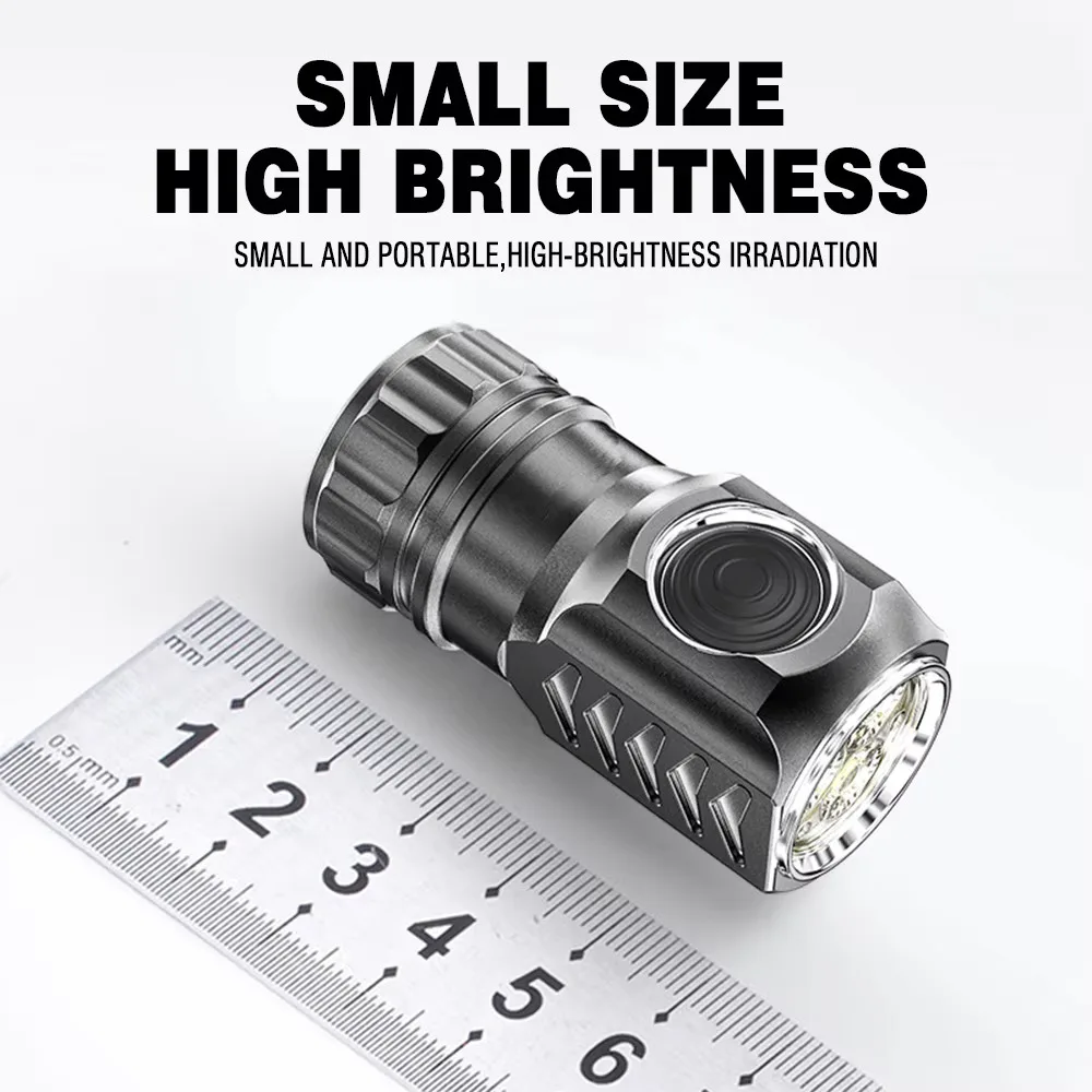 ES03 3*SST20 3000LM Powerful LED Flashlight USB Rechargeable 18350 6Mode Super Bright Torch for Camping Mountaineer view 2