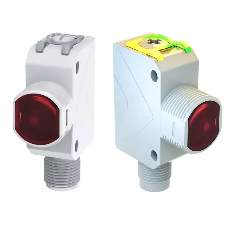 PSR square pig nose M18 and square diffuse reflection photocell sensor red light sensing distance 30cm