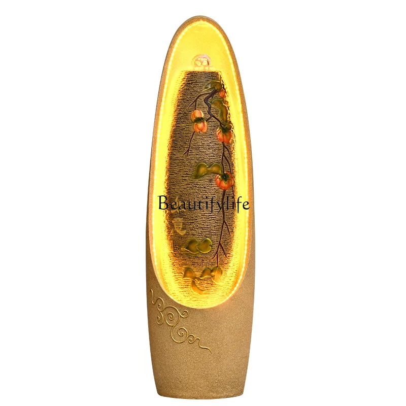

Chinese-style flowing water ornament circulating water landscape fountain lucky living room feng shui wheel decoration opening