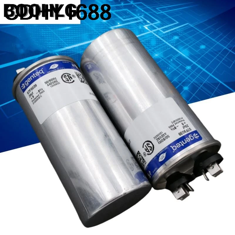 1 قطعة 20 فائق التوهج 440VAC genteq محرك تيار متردد بدء تشغيل مكثف 97F9039 CAPCOM