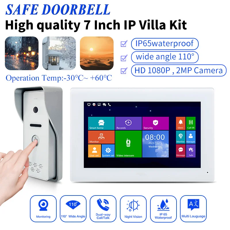 

Source Manufacturer Night Vision Cctv Camera Wired Intercom Door Camera With 7 Inch Full Touch Screen Price Waterproof Outdoor