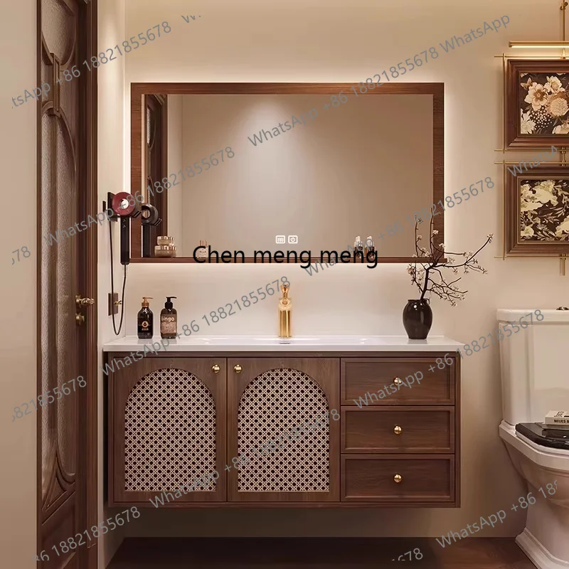 

Brown Bathroom Storage Cabinet Display Mirror Modern Home Bathroom Storage Cabinet Drawers Luxury Muebles