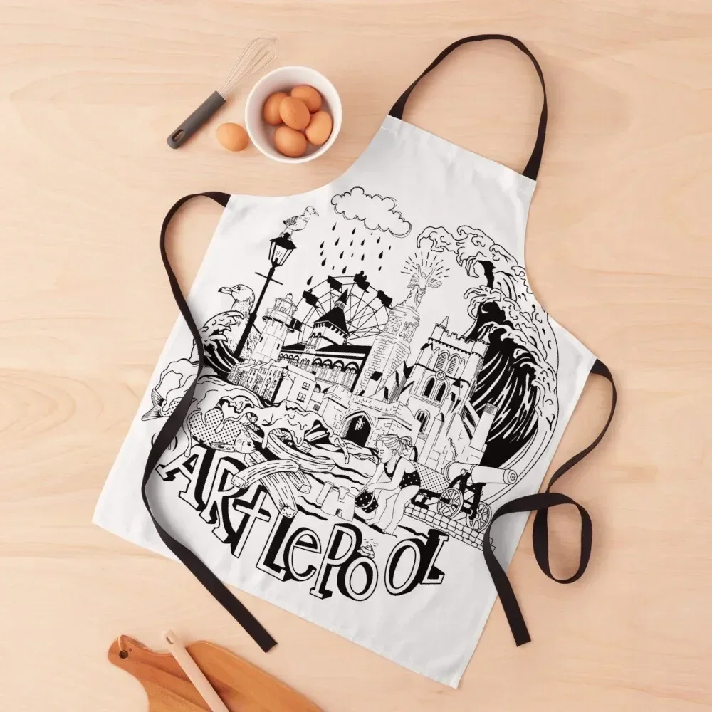 

Hartlepool Headland Apron Hairdresser Kitchen Special Accessories bib Kitchen Things Apron