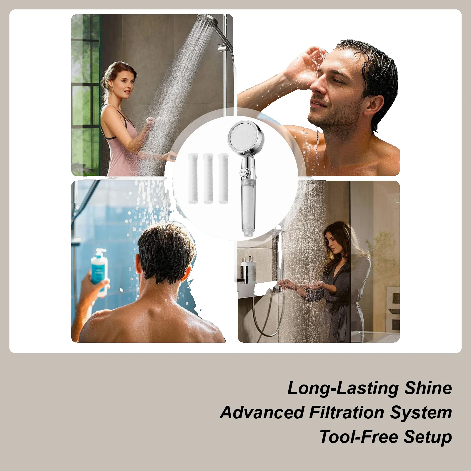 

Насадка для душа, распылитель для удаления примесей под высоким давлением, насадка с фильтром для душа для жесткой воды, для ежедневного купания, мытья ванны, дома