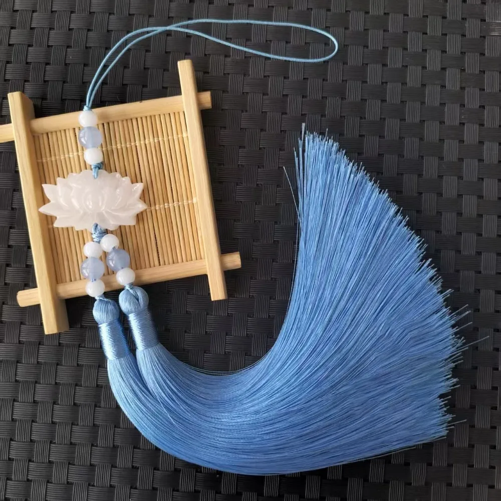 

Пластиковый/смола, подвеска в виде створки лотоса, аксессуары Hanfu, двойные кисточки, стример на талии, подвесные кисточки, подвески в виде створки