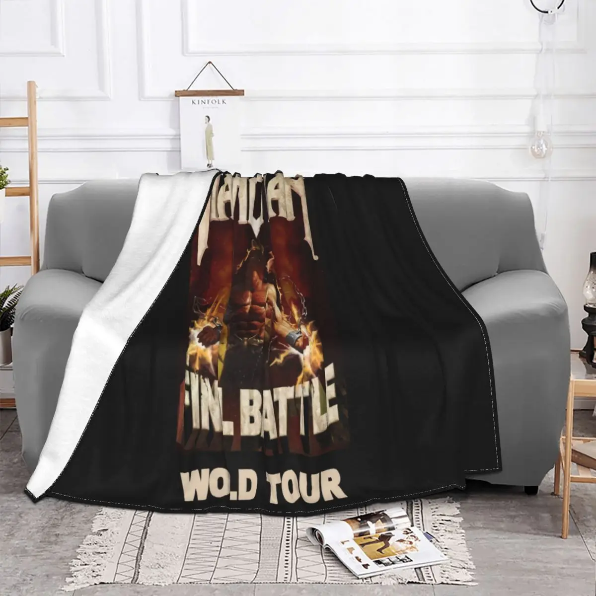 Gembok Mano Manowar Final Premium Cotton Unique Fresh Design Mens 3D Any Logo Vintage Harajuku Throw Blanket