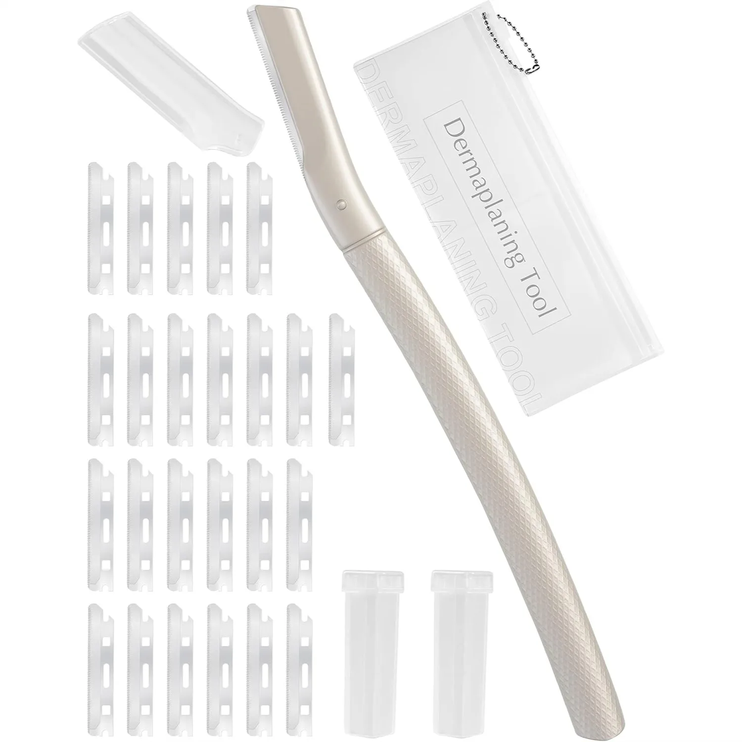 

Dermaplane Razor for Face Professional, Facial Razors for Women & Men with 20 Blade Refills, Eyebrow Razor