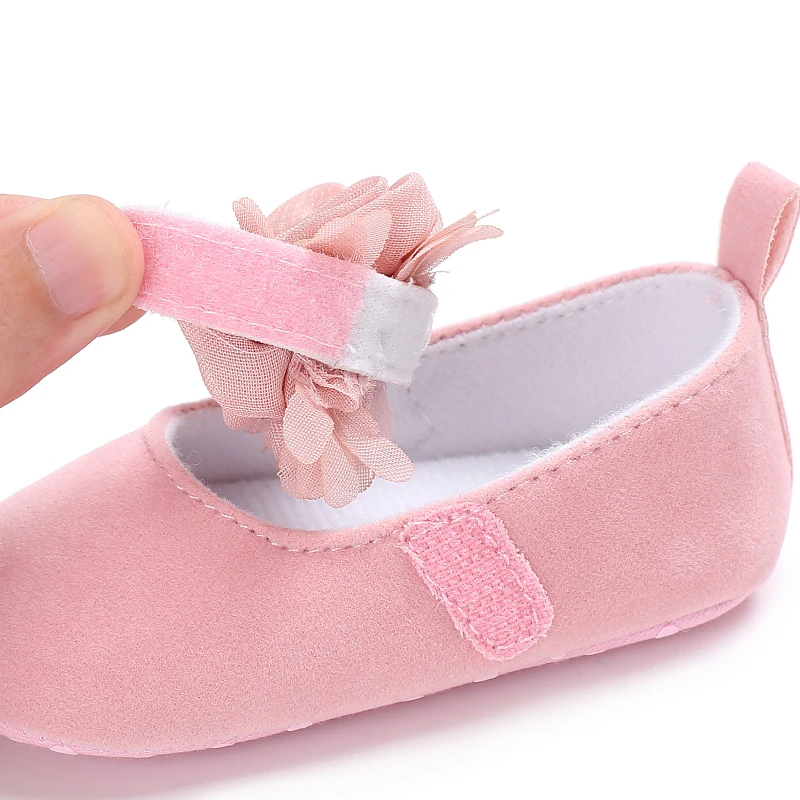 Baby Girls Fashion Lace Lace Solid Color Princess Shoes Comfortable Soft Sole Non-Slip Toddler Shoes White Baptism First Walker