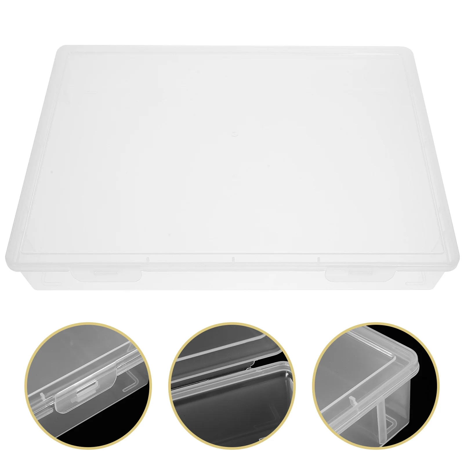 Caixa de armazenamento de arquivo, material pp, design transparente, caixa de documentos empilhável para escritório, casa, organizador de arquivo, suporte de certificado de nascimento