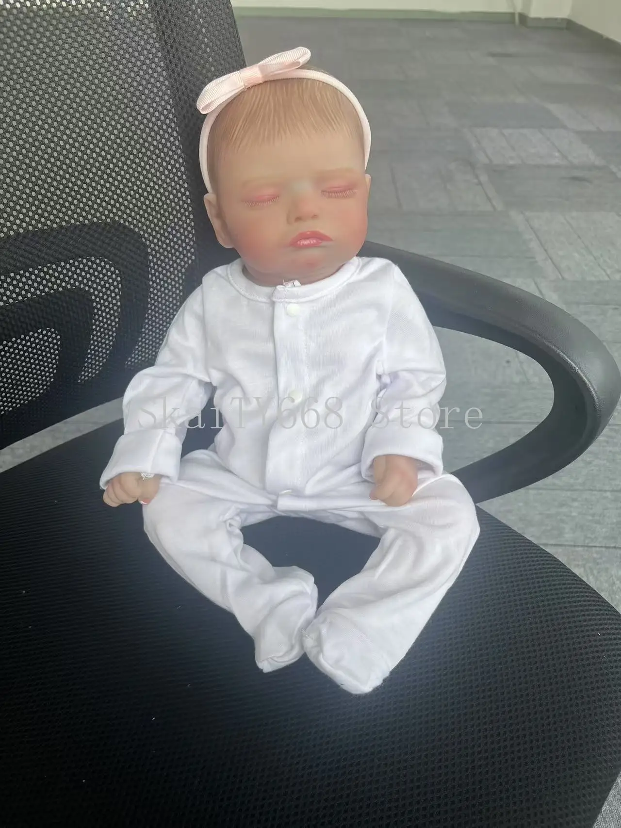 17inch Reborn Baby Doll Rosalie Newborn Baby Size Handmade Real Life baby Dolls 3D Painted Visible Veins Bonecas Bebe Reborn