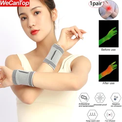 1Pair Graphene Wrist Brace for Carpal Tunnel,Wrist Support Right Left Hand for Wrist Compression Wrap for Tendonitis,Arthritis