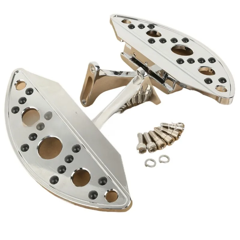 

Задняя подножка для туристических моделей, хромированная модифицированная подставка для ног, подходит для новых Street Glide, противоскользящая педаль для мотоцикла, аксессуар.