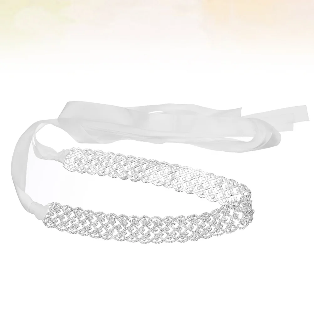 

Silver Crystal Wedding Bridal Waistband Handmade Bride Belt Sash for Wedding Dress Bridesmaid Party Accessory Elegant Decoration