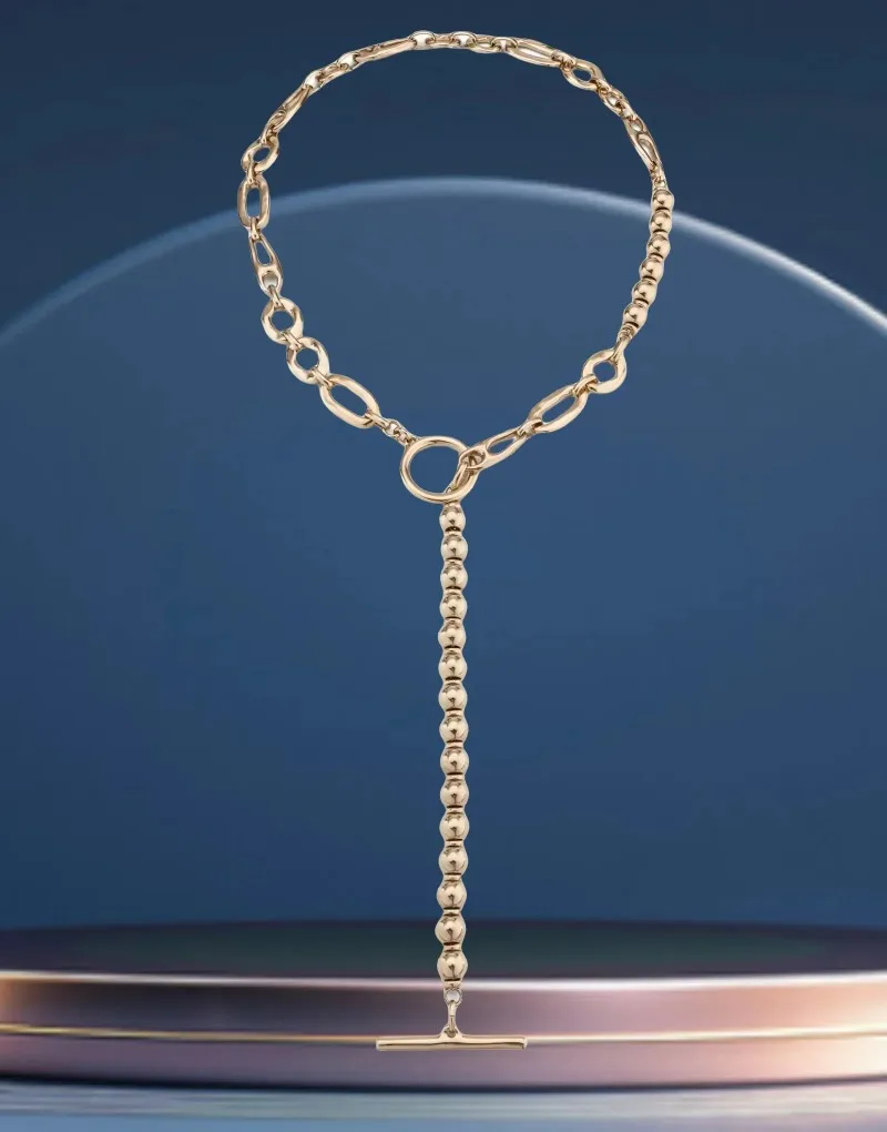 

Moda de Verano 2025: персонализированные ошейники Encanto, Cadena de Cuentas de Oro Empalme — аксессуары для женщин