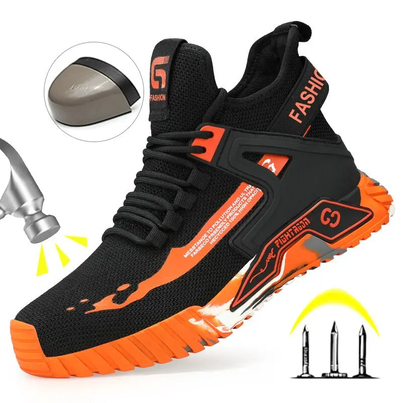 Indestructible Man Shoes Anti-puncture Shoes Safety Boots