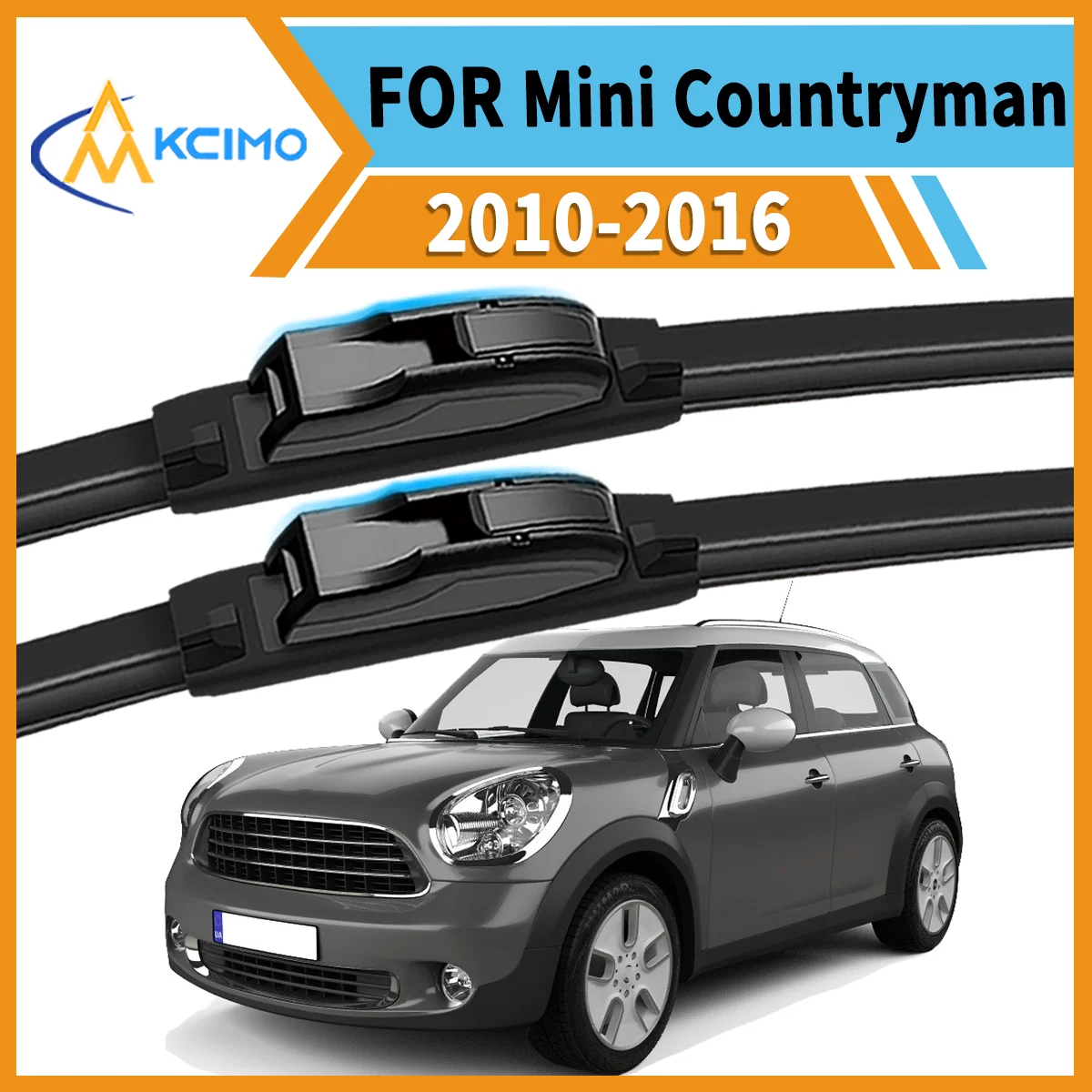 

Max Visibility Max Safety 2PCS Wiper Blades for Mini Countryman R60 2010-2016 All-Season Performance Easy Install Durable Rubber