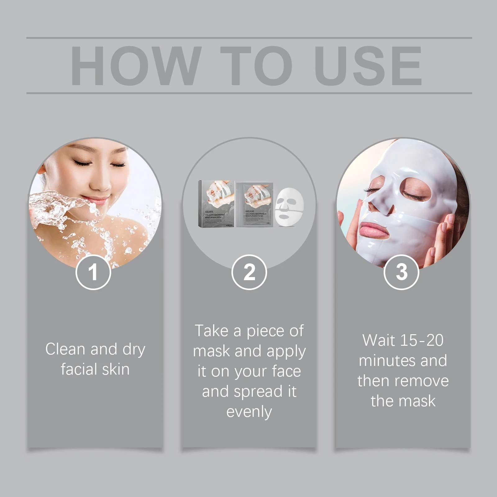 Deep Collagen Anti Wrinkle Lifting Mask Collagen Face Mask Overnight, Deep Collagen Mask for Lifting Firming Moisturizing view 6