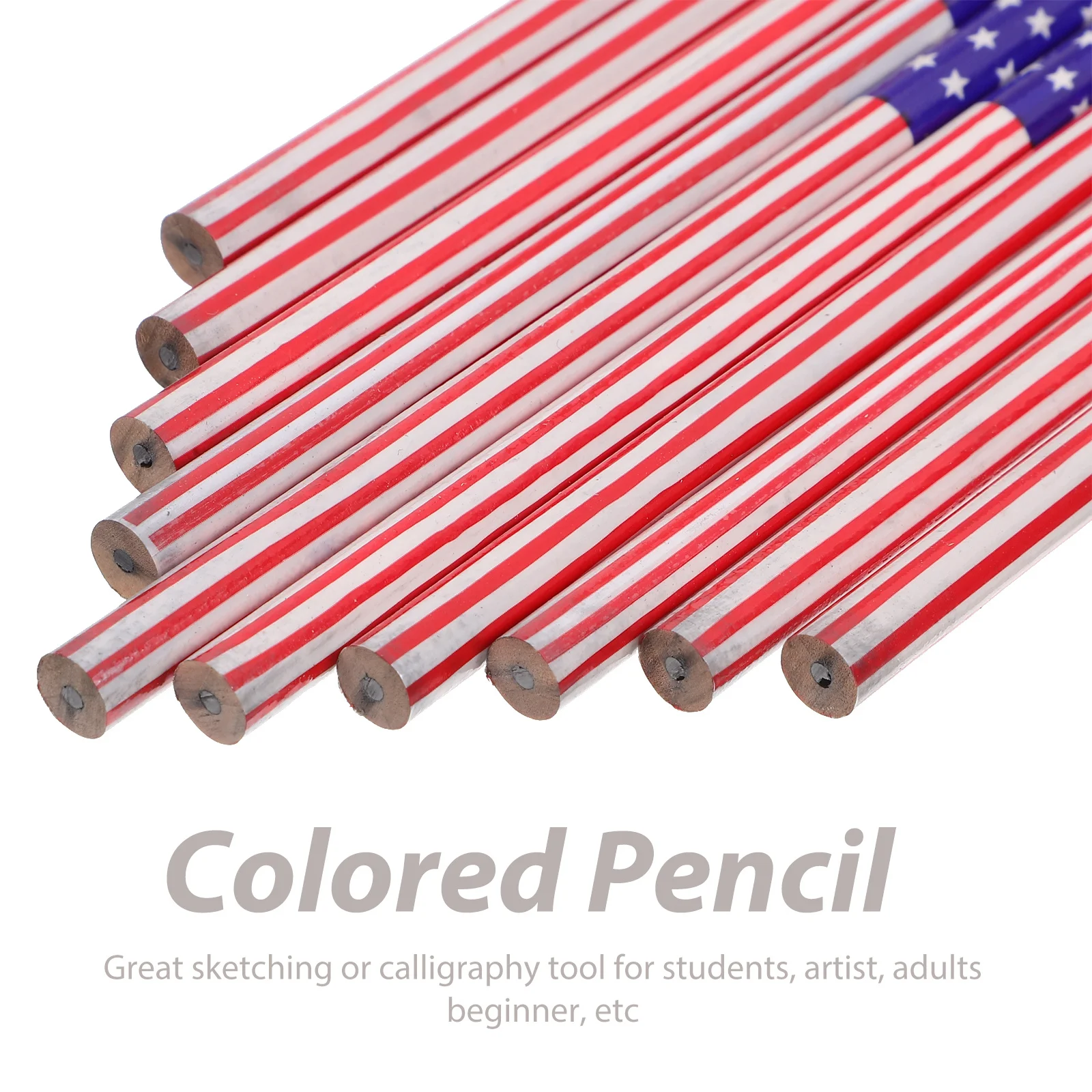 Рисунок 3 - деревянные карандаши с американским флагом