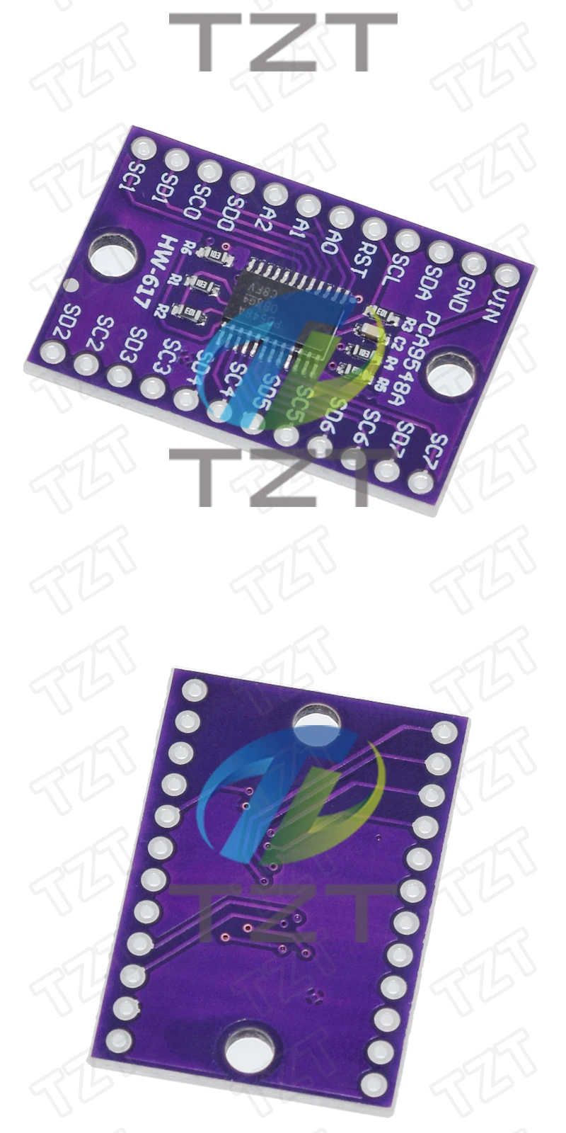 TZT 1/3PCS TCA9548A 1-zu-8 8-Wege I2C 8-Kanal Mehrkanal-Erweiterungsplatine IIC-Modul Entwicklungsboard 9548 für Arduino – Detail 5