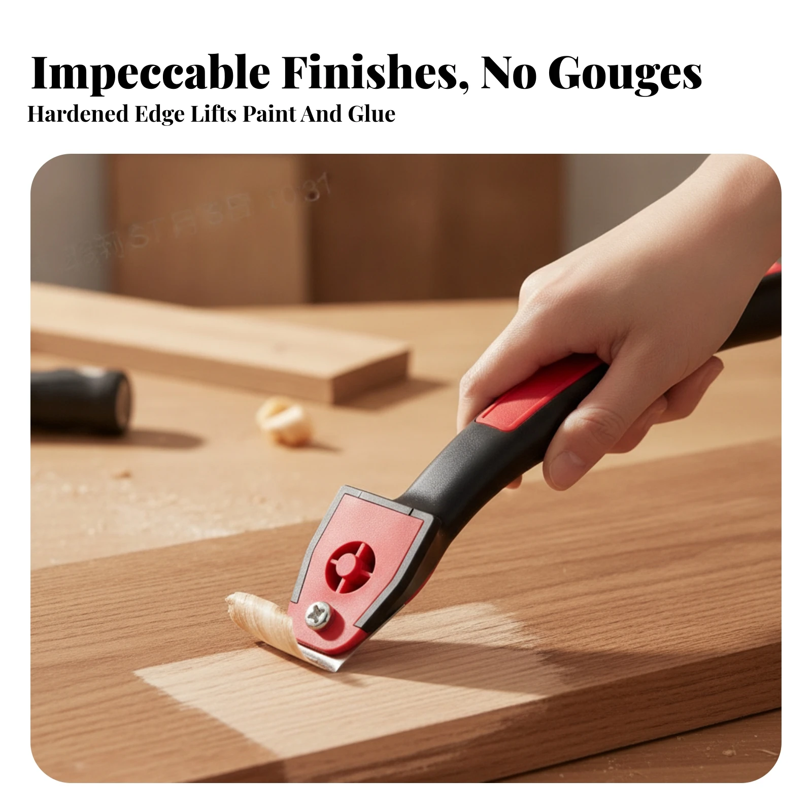Contour Scraper Ergonomic Contour Scraper with Blades Tool Replaceable Versatile for Woodworkers, Wood Refinishing