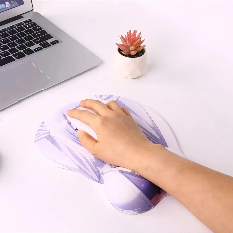 

Rachnera Anime Sexy Girl 3D Boobs Gaming Mouse Pads with Silicone Gel Wrist RestCosliu