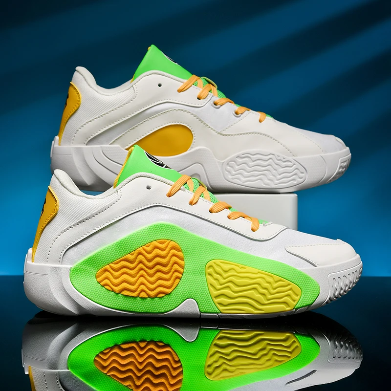 

Men's Basketball Athletic Shoes - Pro-Grade Cushioning & Breathable Mesh Sneakers for Court Training & Street Style, Lightweight