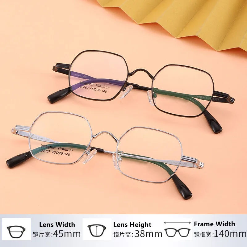 Titanium Eyeglasses Frame Men Women Retro Oval Spectacle Frames Optical Glasses Eyewear Ultri-light Fashion Unisex