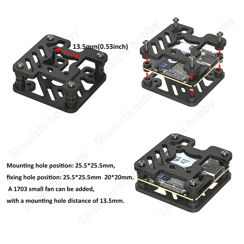 ل DJI O4 لايت وحدة الهواء عدسة الغطاء الواقي نقل الصور الرقمية تبديد الحرارة قذيفة تعديل جزء ل RC الطائرة بدون طيار #6