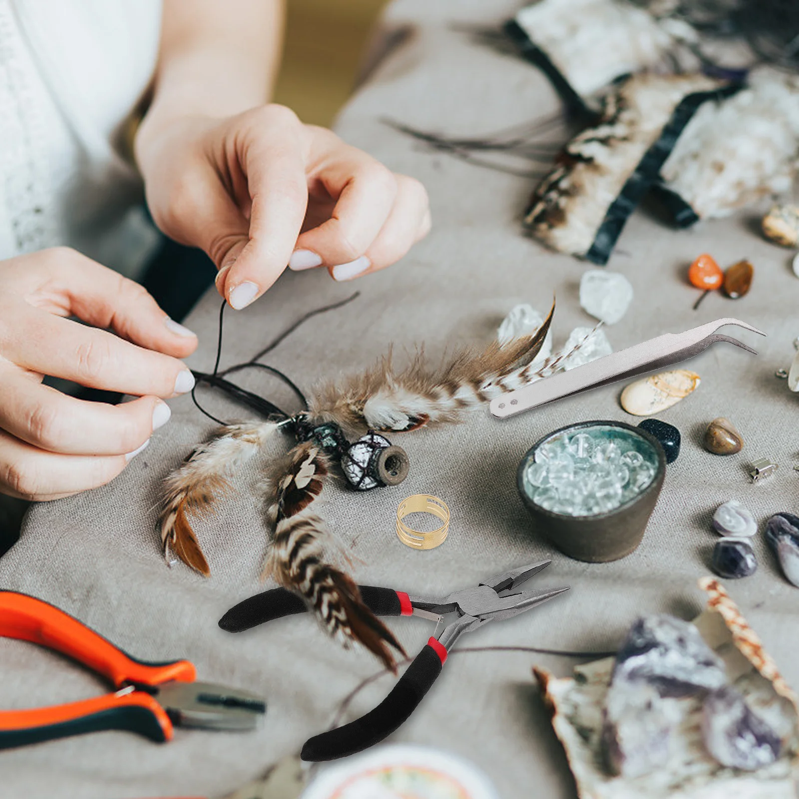 

1 set Open Jump Ring Set Premium For Diy Jewelry Making Large Quantity Multi-Functional Connector Accessories Jump Ring Diy