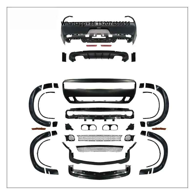 2015-2024 Body Kit Front and Rear Bumpers Sunshade Canopy Front Lip Wide and Narrow Body