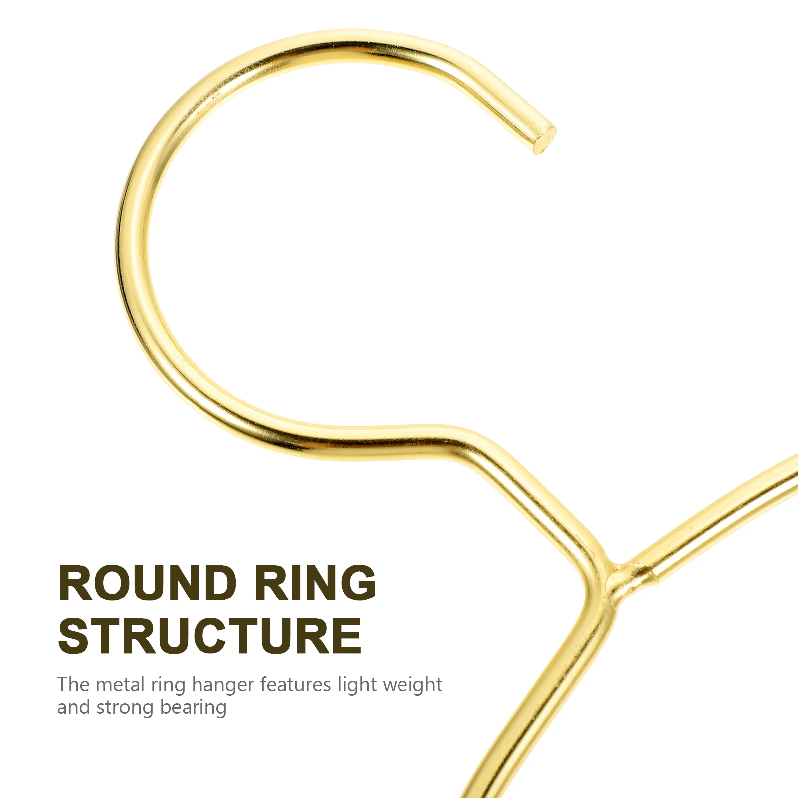 

4pcs Metal Scarf Ring Hanger Closet Organizer Tie Holder Heavy Duty Household Hangers Space Saving for Scarves Shawls Belts