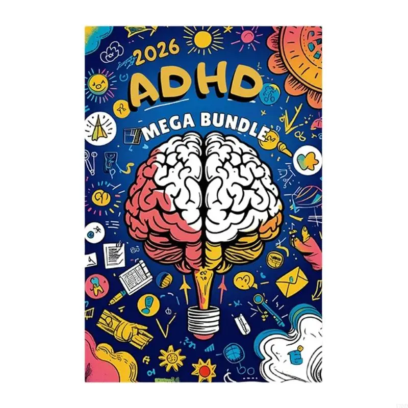 

ADHD FOCUSTING Notebook Special Learned Paper Daily Planner для улучшенной концентрации удобных для пользователя материалов y3nd
