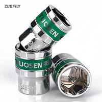 8-22mm 1/2 Inch Metric Hex Short Sockets High-carbon Steel Ratchet Wrench Sleeves High Hardness Impact Short Socket for Repair