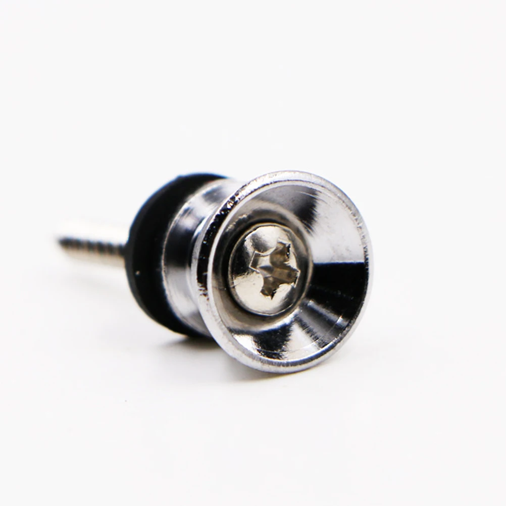 

2 Pcs Guitar Strap Button Nails Fastener Bass Pin Casual Accessories Locks Buttons Metal Sturdy