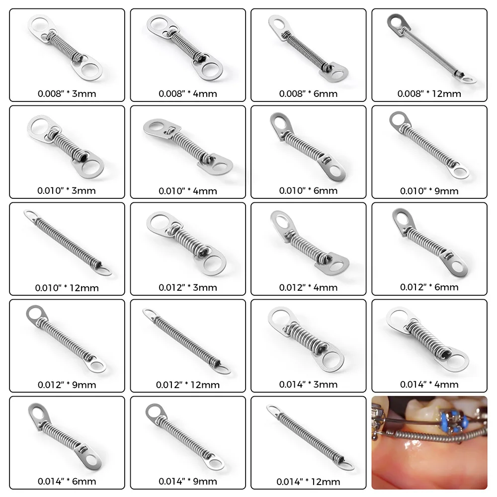10 teile/paket AZDENT Dental Kieferorthopädische Niti Schließen Frühling mit Großen Pull Ring Für Dental Kieferorthopädische Behandlung Werkzeuge – Detail 1