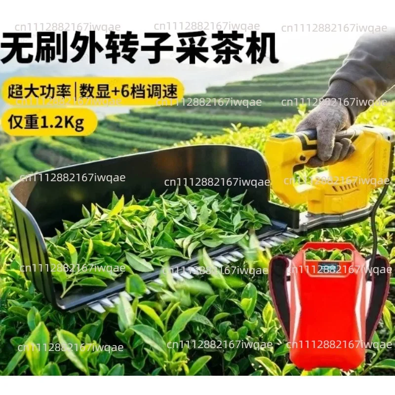 24V Brushless Electric Tea Harvester Rechargeable Handheld Tea Picking Machine