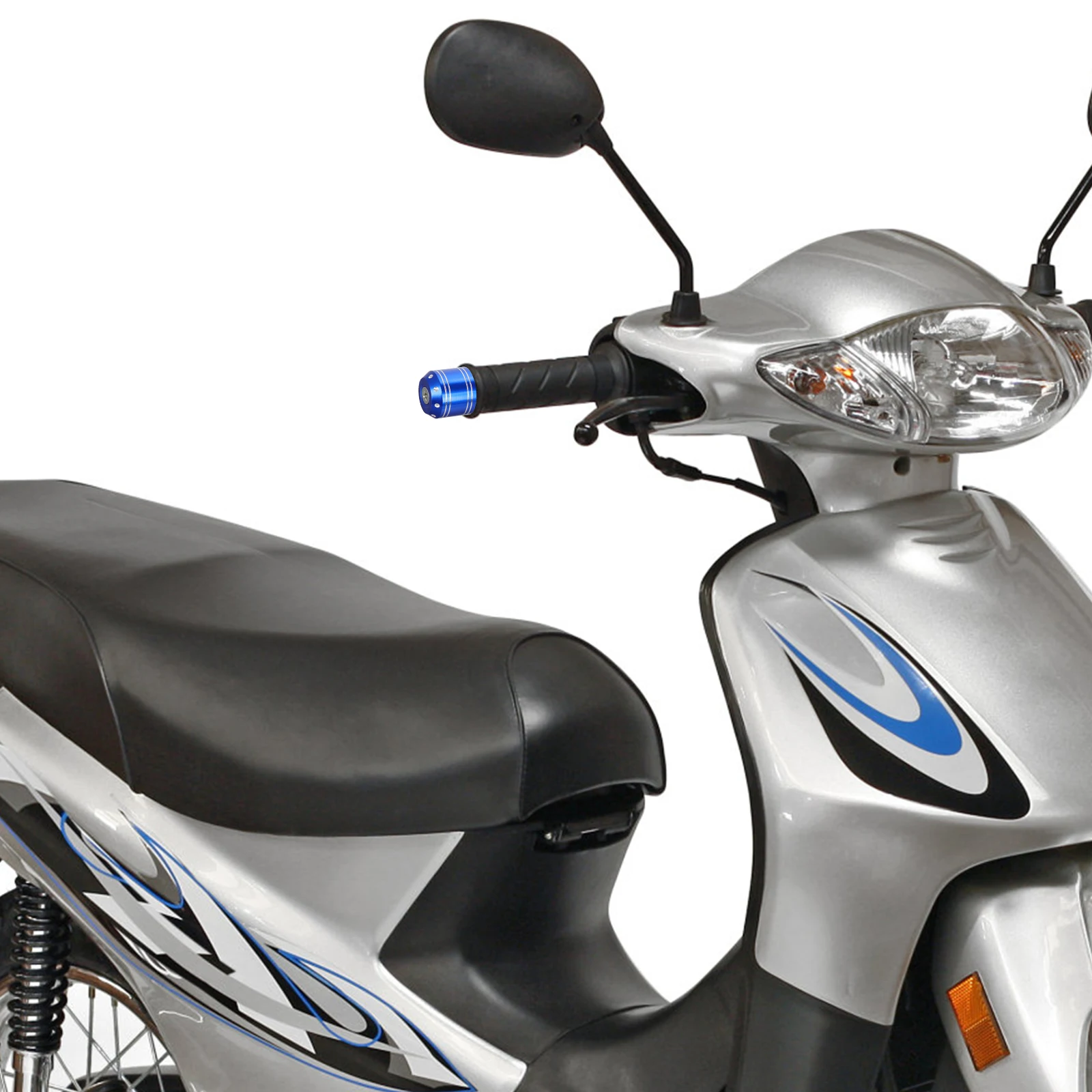 

2 Pcs Handlebar Plug End Plugs Motorcycle Fork Tube Cap Dirt Bike Ends Grip Brake Lever Anti-vibration