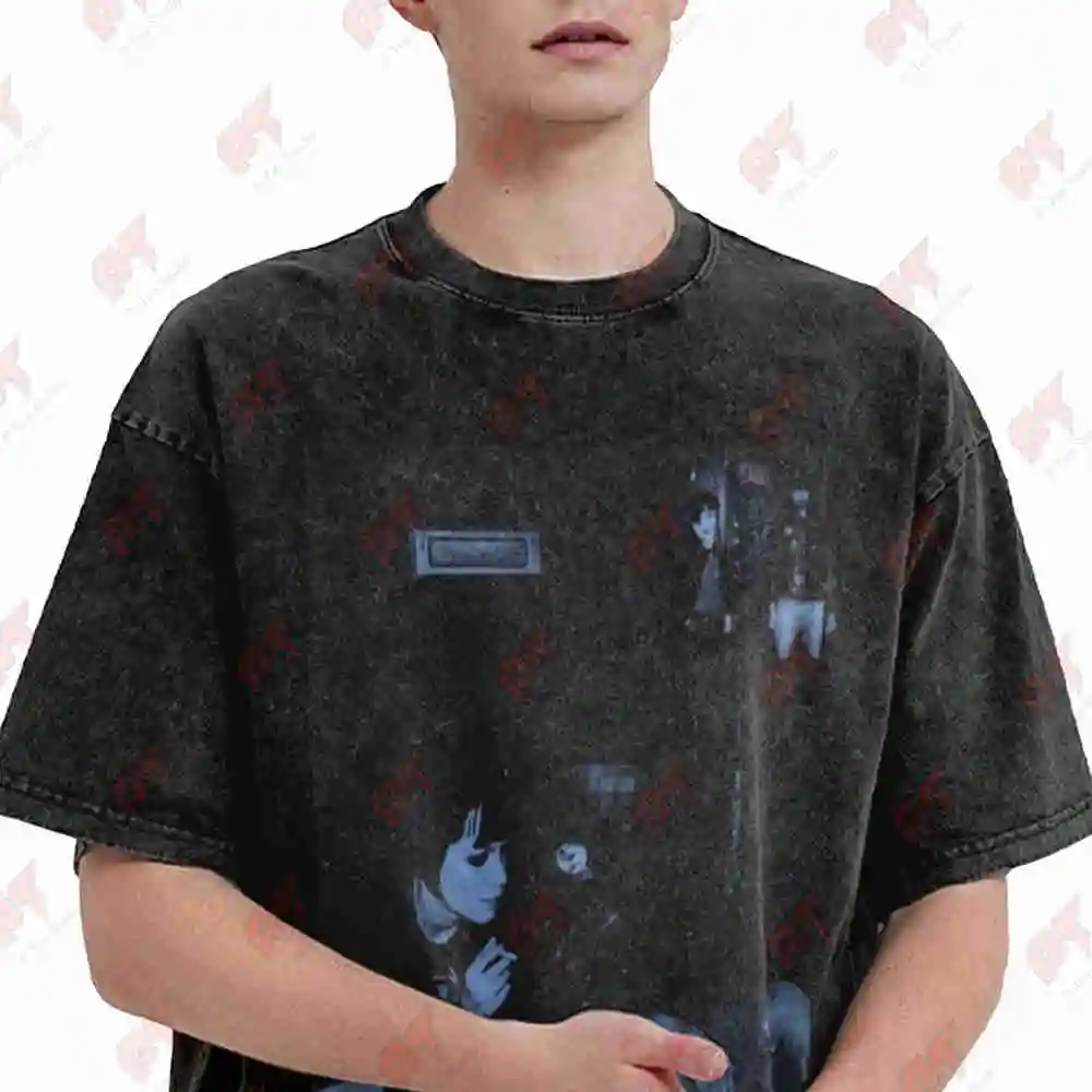 Crystal Castles Album Art Vintage Washed Tee Pure Cotton T-Shirt