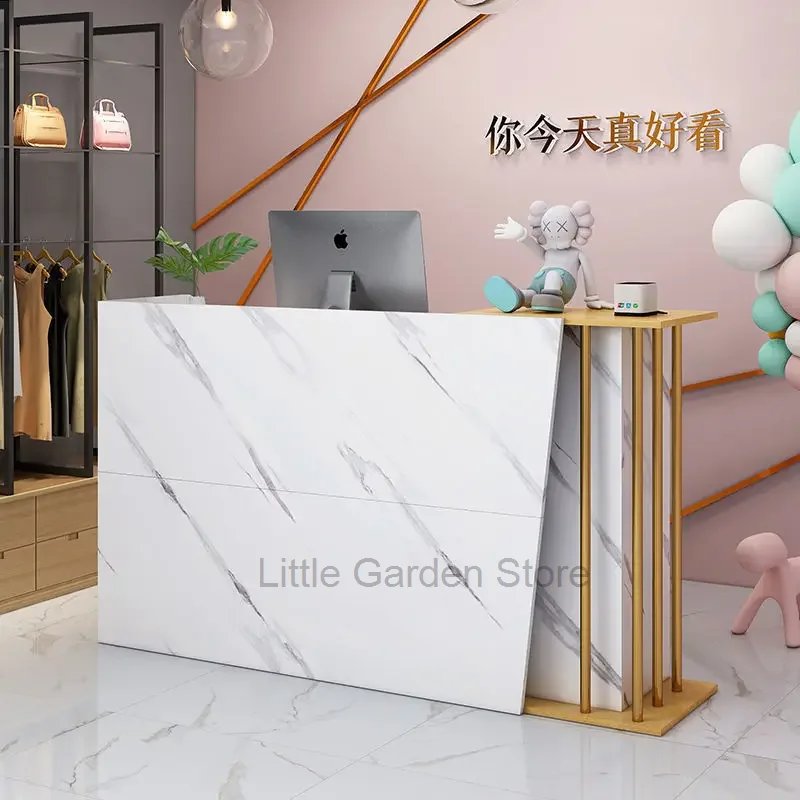 

Bar Counter Cashier Counter Simple Modern Supermarket Shop Small Clothing Beauty Salon Barber Shop Hair Salon Reception Desk