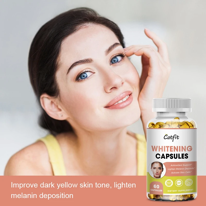 Catfit Compound Glutathione &Collagen whitening Capsules Anti-Aging Dull Skin Whitening Health&skin care