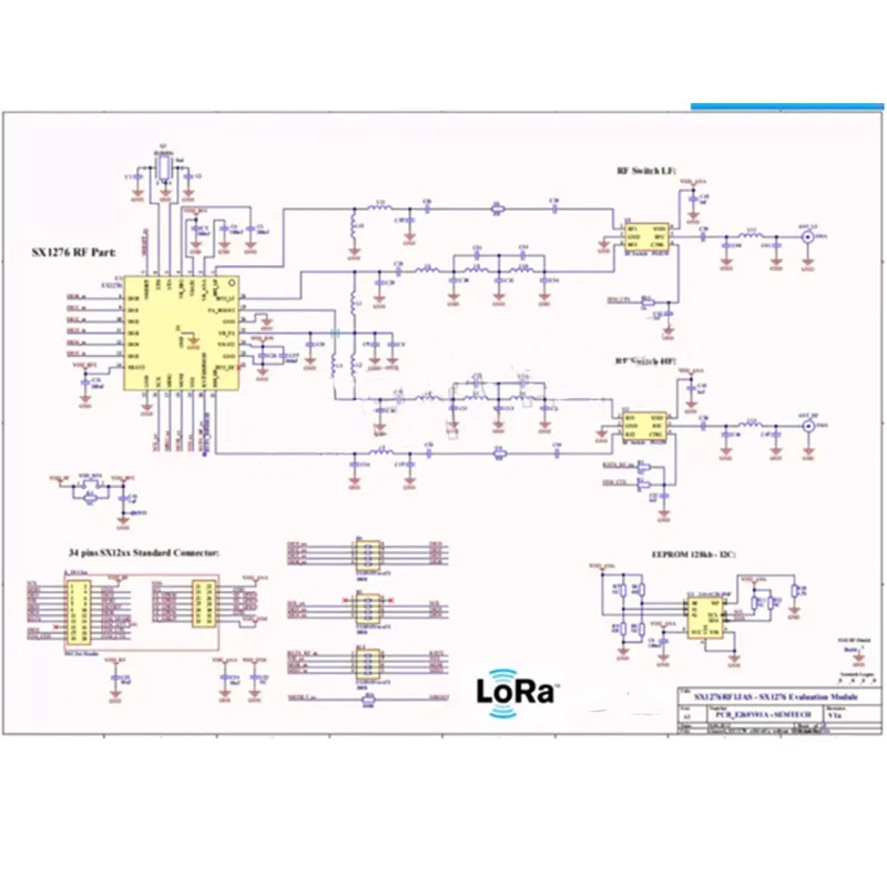 1-5PCS SX1276 LORA Module Wireless Spread Spectrum Module 868M / 915M Wireless Module