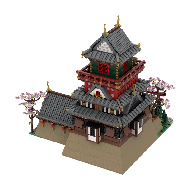 6618 stücke MOC Samurai Schloss 4 Bausteine Kreative Bau Modell DIY Montieren kreative idee Weihnachten spielzeug Geschenk